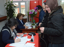 Azerbaijani parliamentary election kicks off. Baku, Azerbaijan, Nov.01, 2015